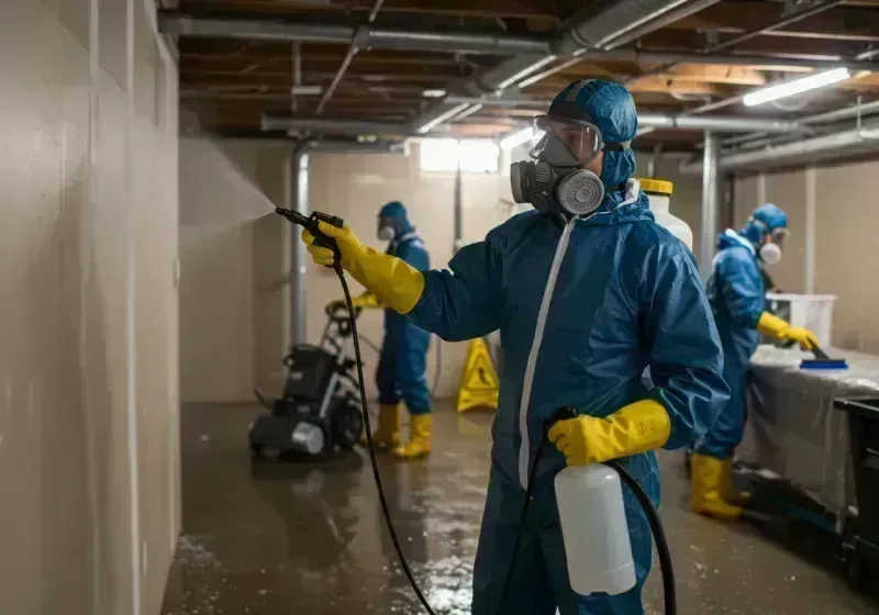 Basement Sanitization and Antimicrobial Treatment process in Perryville, AR